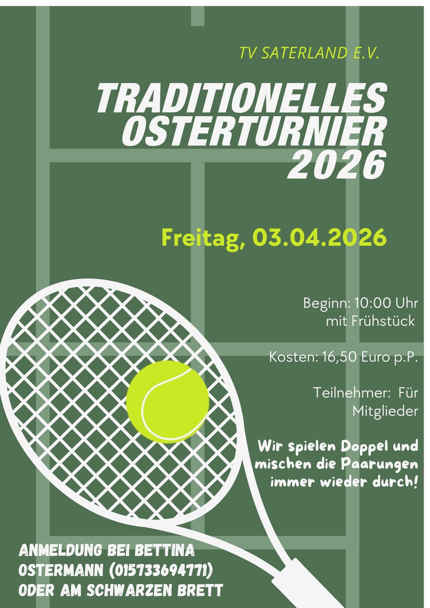 Traditionelles Osterturnier 2026